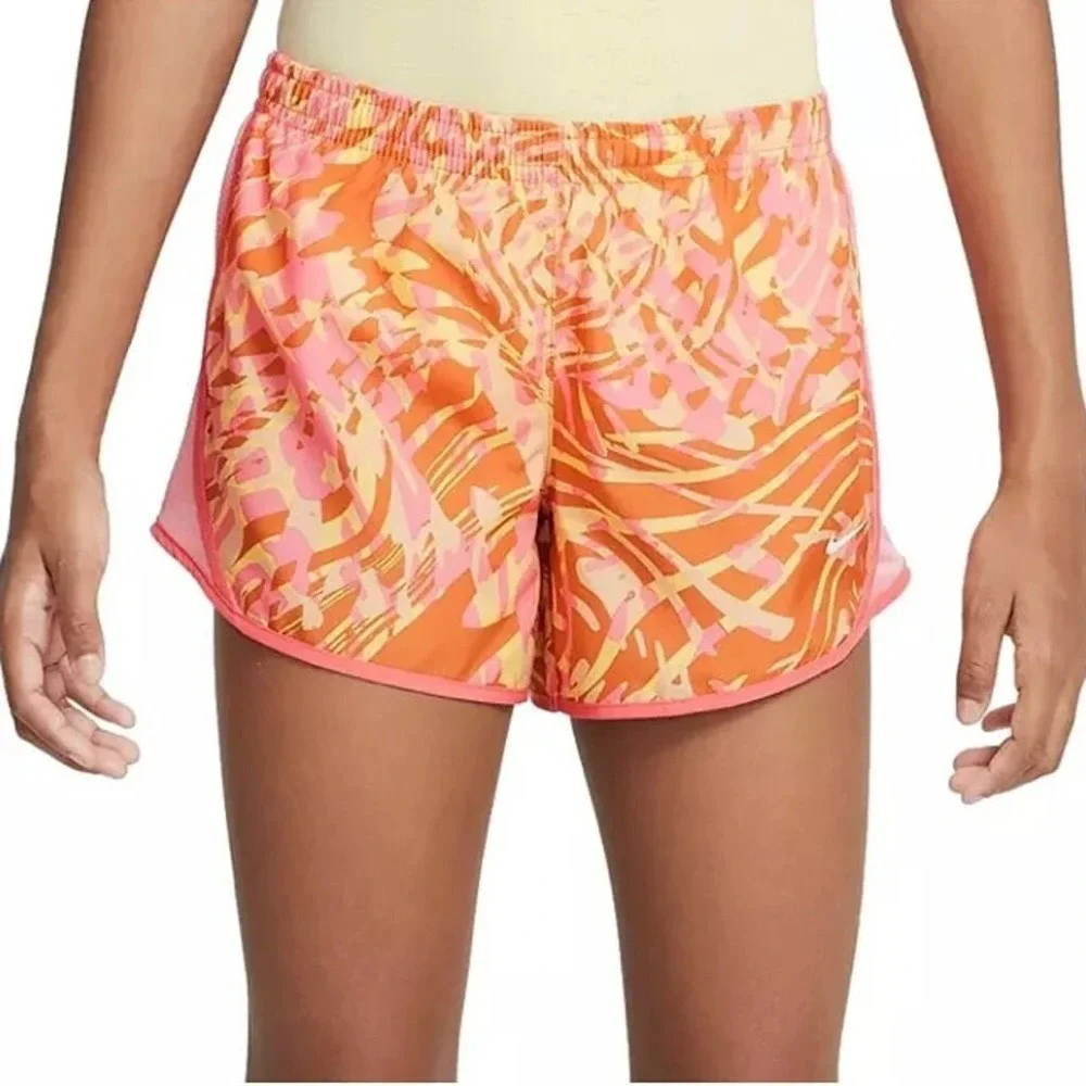 Nike‎ Dri-FIT Tempo Shorts Girls Youth Pink Orange New Size XS DX4983-815